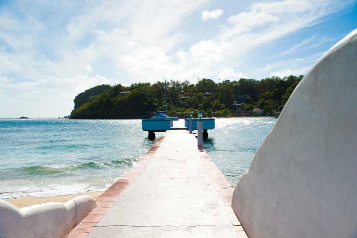 Mariners Jetty with view to Young Island